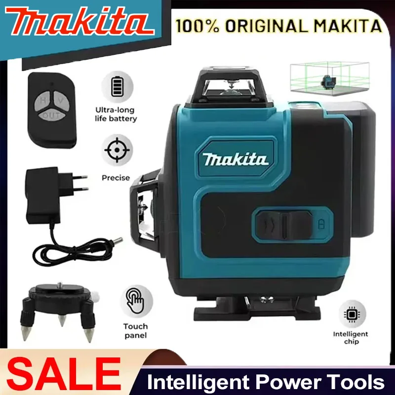 Level Laser Line - Makita High-Precision Green Light Laser Level