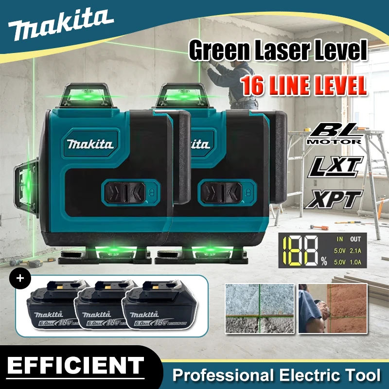 Level Laser Line - Makita 16-Line Cross Level 360 Horizontal