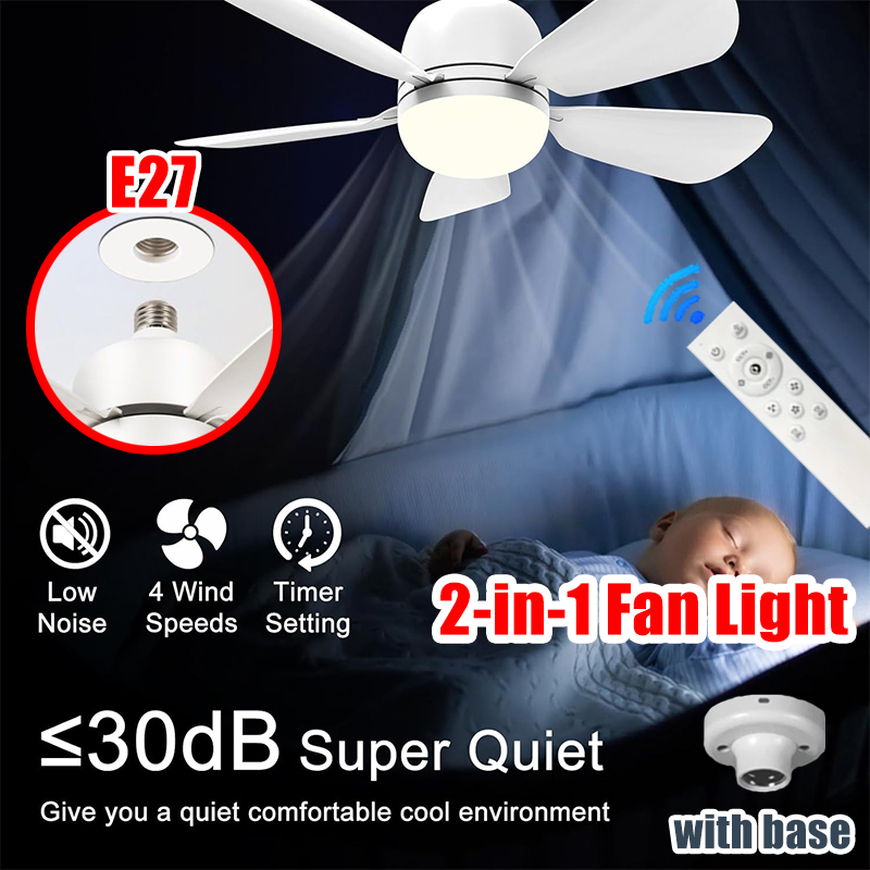 Ceiling Fan Mount - 16 Inch 2-in-1 Ceiling Fan with