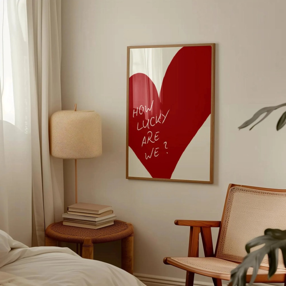Home Improvement Furniture - How Lucky Are We Pink Red