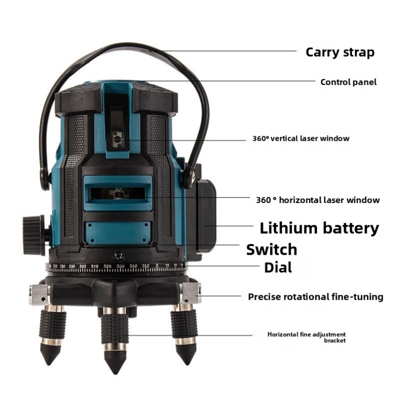 5-Line Green Laser Level, High - Level Laser Line recension och pris