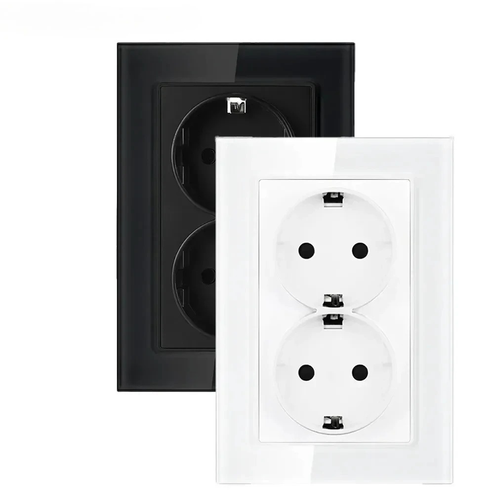 EU Standard 16A Double Socket  - Home Improvement Outlet recension och pris
