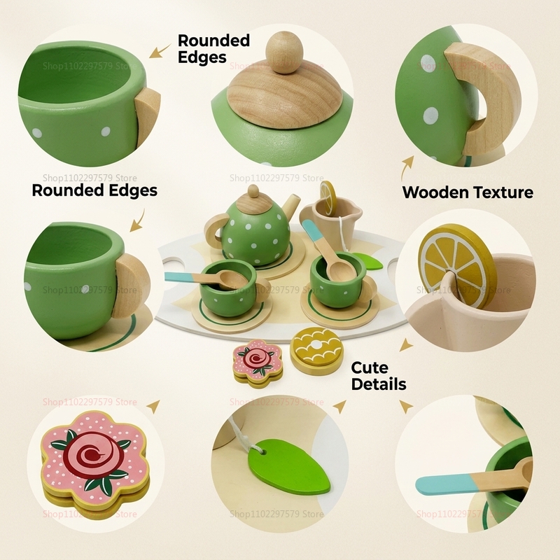 Kids Wooden Afternoon Tea Set  - Home Improvement Boys recension och pris