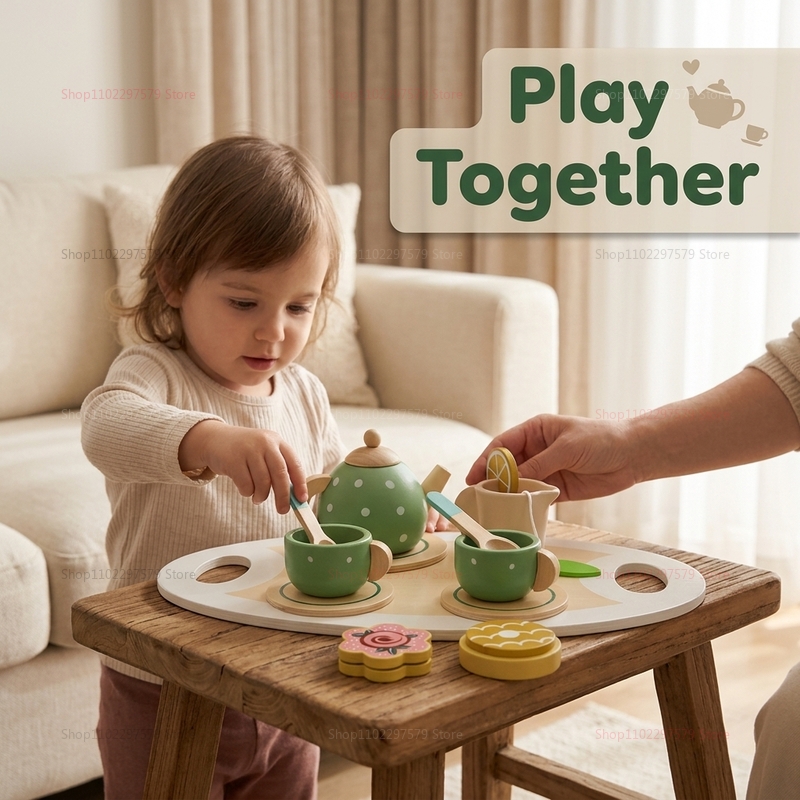 Kids Wooden Afternoon Tea Set  - Home Improvement Boys recension och pris
