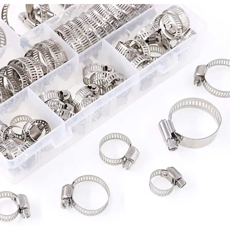 60Pcs Fuel Injection Hose Line - Hose Clamp Assorted recension och pris