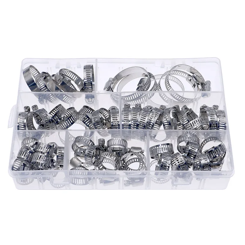 60Pcs Fuel Injection Hose Line - Hose Clamp Assorted recension och pris