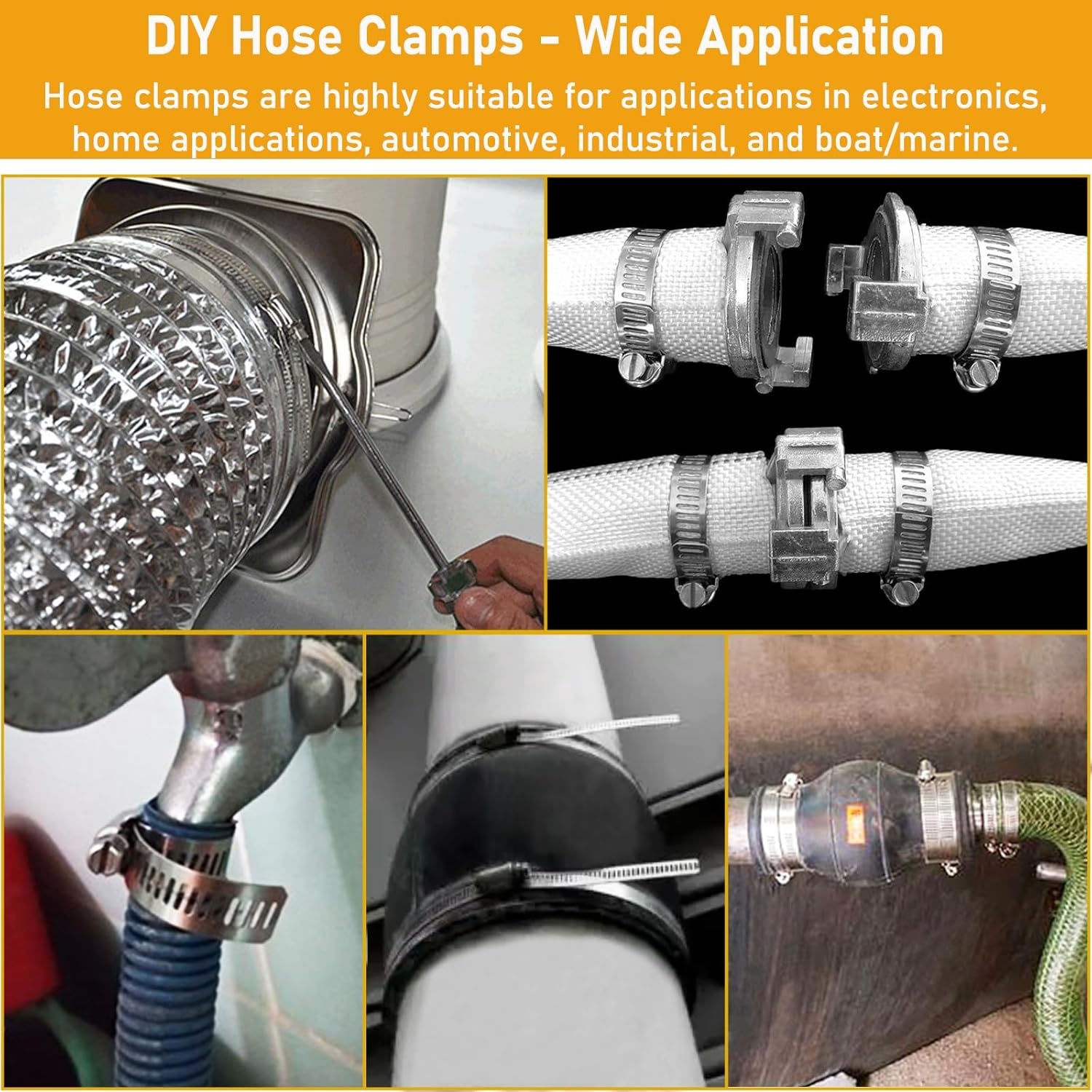Hose Clamps Stainless Steel, L - Hose Clamp Assorted recension och pris