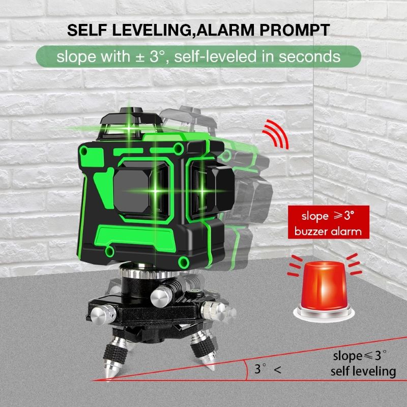 ATV3d 12 Line Outdoor Long Ran - Level Laser Line recension och pris