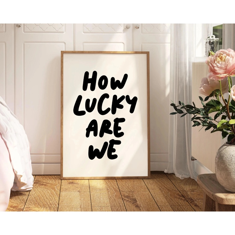 How Lucky Are We Pink Red Stri - Home Improvement Furniture recension och pris