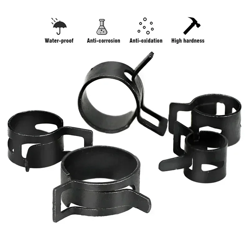 140pcs 6-22mm Black Q673B Vacu - Hose Clamp Assorted recension och pris