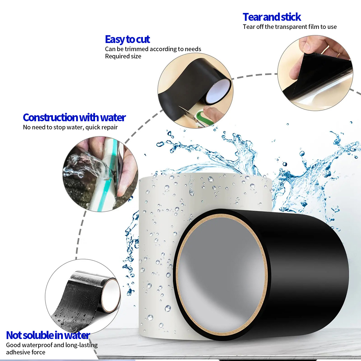 Waterproof Tape for Leak Repai - Roof Sealant Patch recension och pris