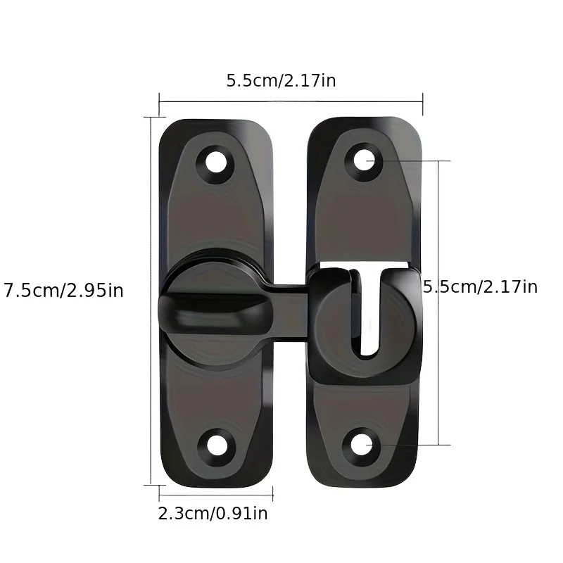 90/180 Degree Flip Door Lock A - Home Improvement And Services recension och pris