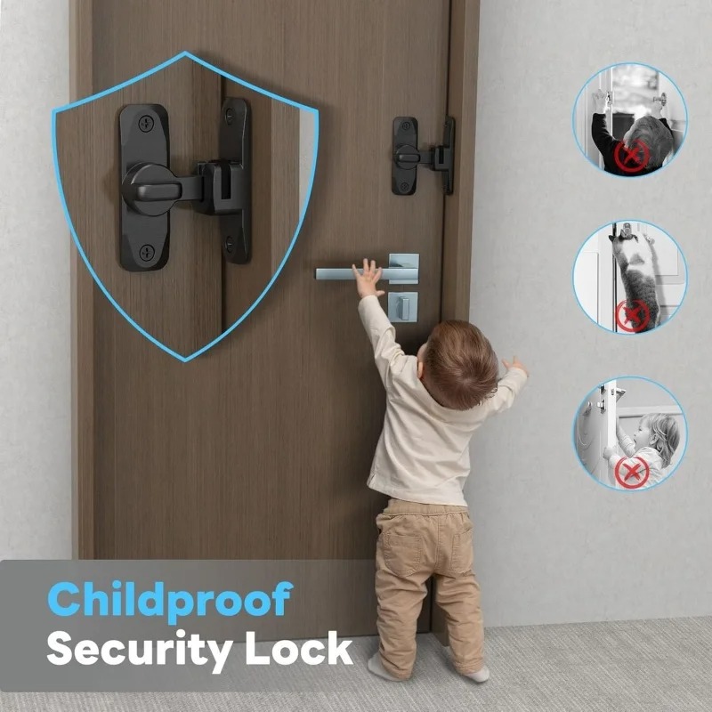 90/180 Degree Flip Door Lock A - Home Improvement And Services recension och pris