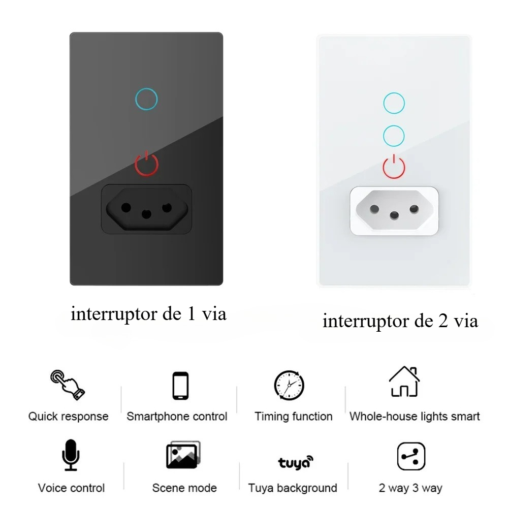 Melery Tuya Wifi Smart Brazil  - Home Improvement Outlet recension och pris