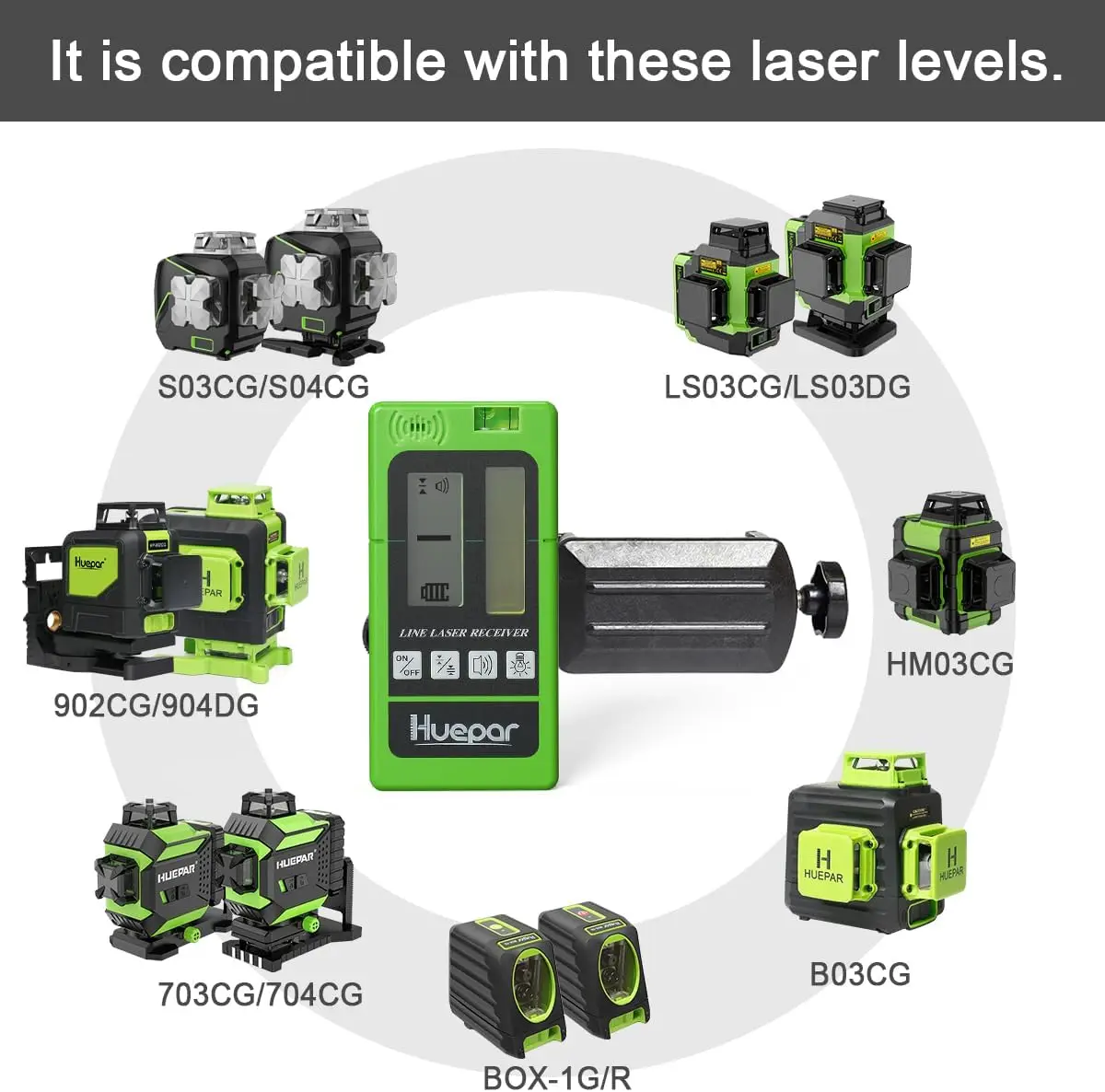 Huepar Laser Receiver LR-5RG f - Level Laser Line recension och pris